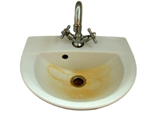 rust in sink