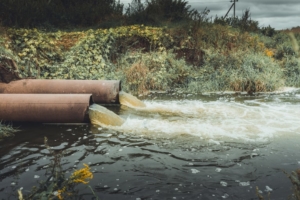 dumping industrial pollution into water supply